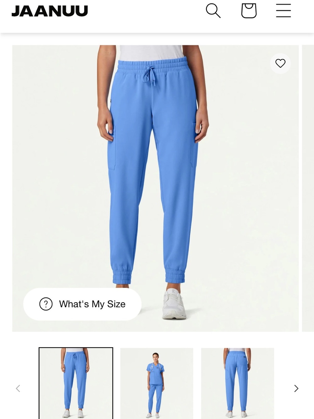 JAANUU Neo Cargo Scrub Jogger Ceil Blue